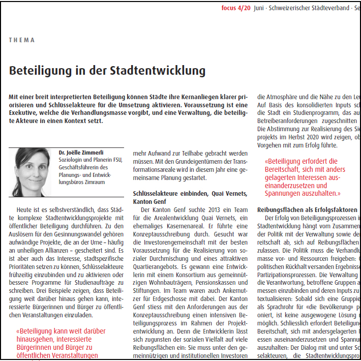 Read more about the article Beteiligung in der Stadtentwicklung