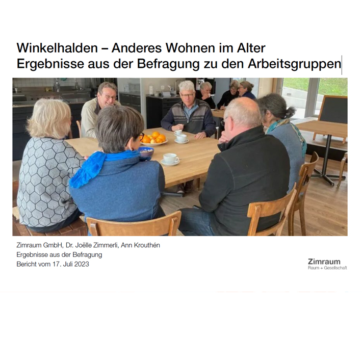 Read more about the article Winkelhalden – Anderes Wohnen im Alter. Ergebnisse aus der Befragung zu den Arbeitsgruppen